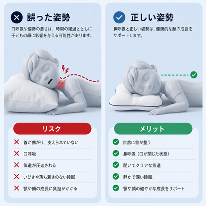 SUYORA キッズ用姿勢矯正枕
