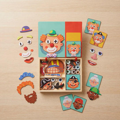 木製モンテッソーリ磁石パズル